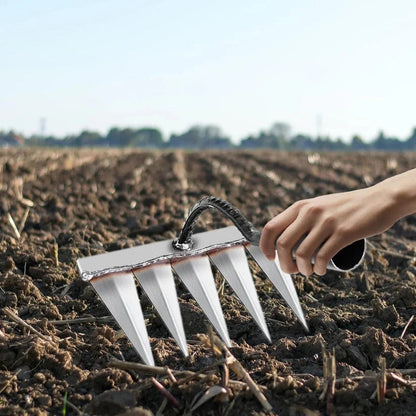 5 Teeth Carbon Steel Garden Weeding Tool