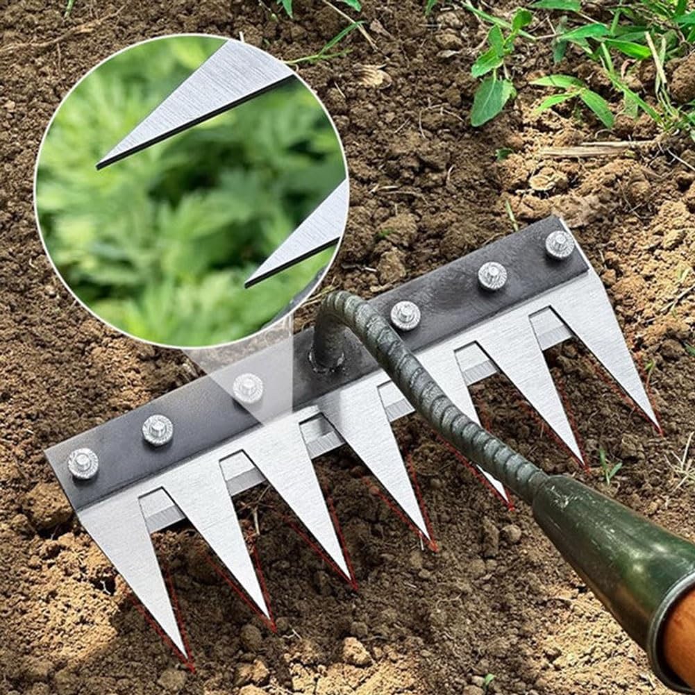 5 Teeth Carbon Steel Garden Weeding Tool