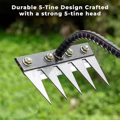 5 Teeth Carbon Steel Garden Weeding Tool